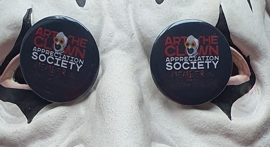 Atcas for the love of horror 2023 pin badge