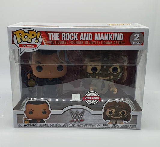 2 PACK - WWE - THE ROCK AND MANKIND